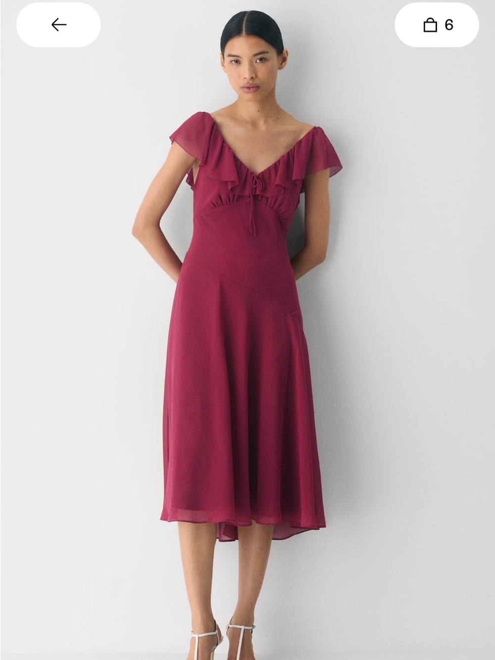 Aritzia Apostrophe Dress in Juicy Rose